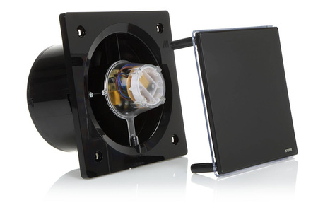 BFS150LT-B - Badrumsfläkt svart 150 mm LED + Timer