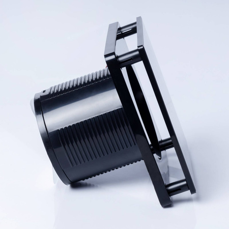 BFS100-BA - Badrumsfläkt, svart aluminium